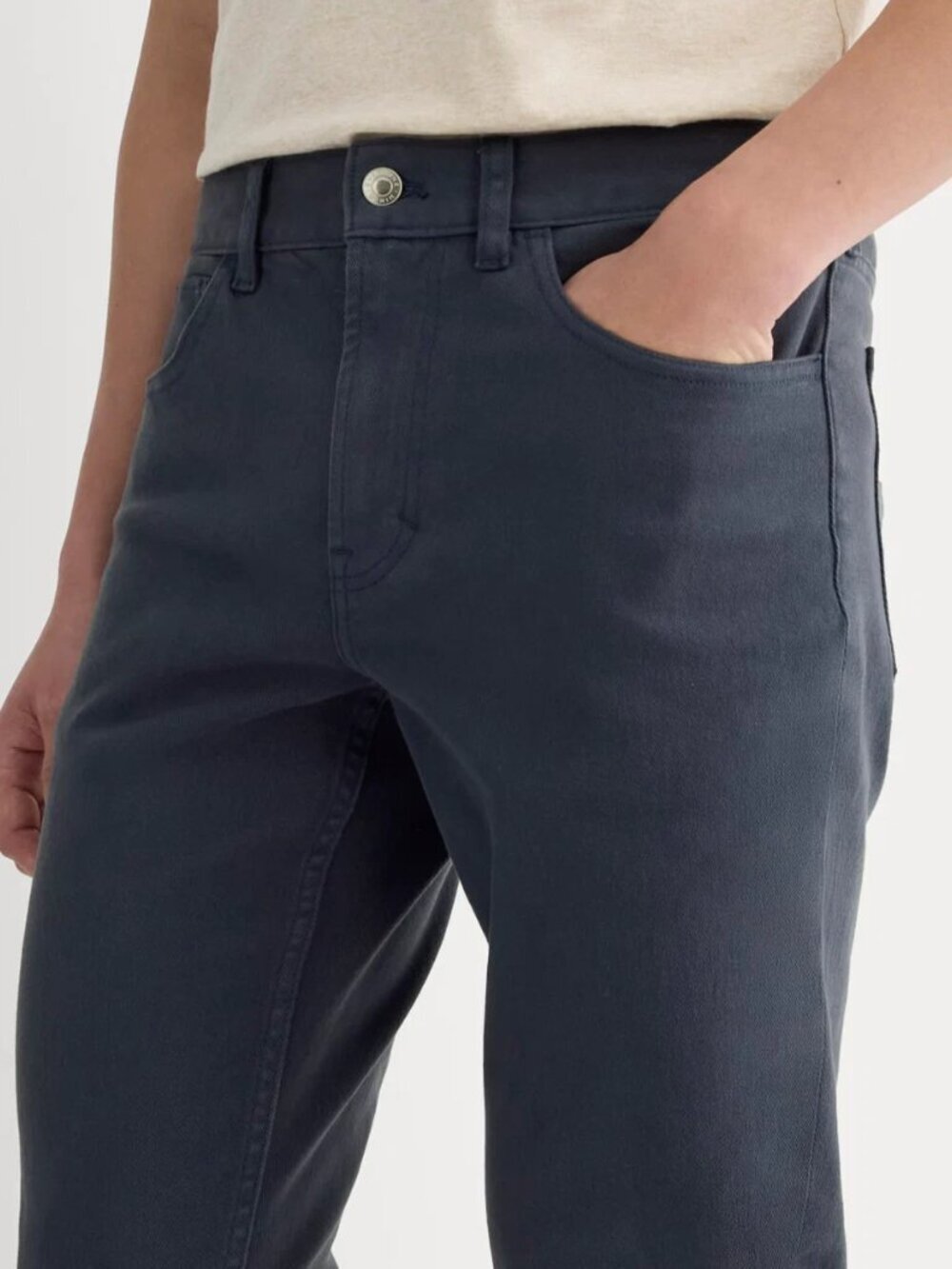 Everlane Men's The Stretch Twill 5-Pocket Pant in Navy Size 36x34 - Picture 3 of 12